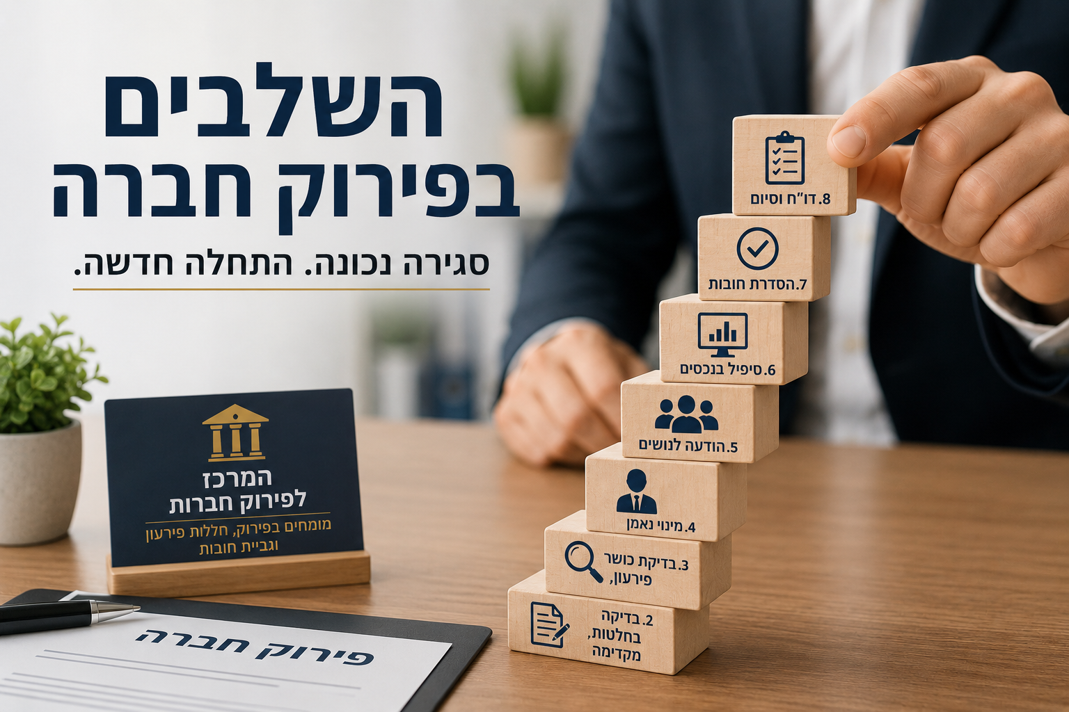 השלבים בפירוק חברה